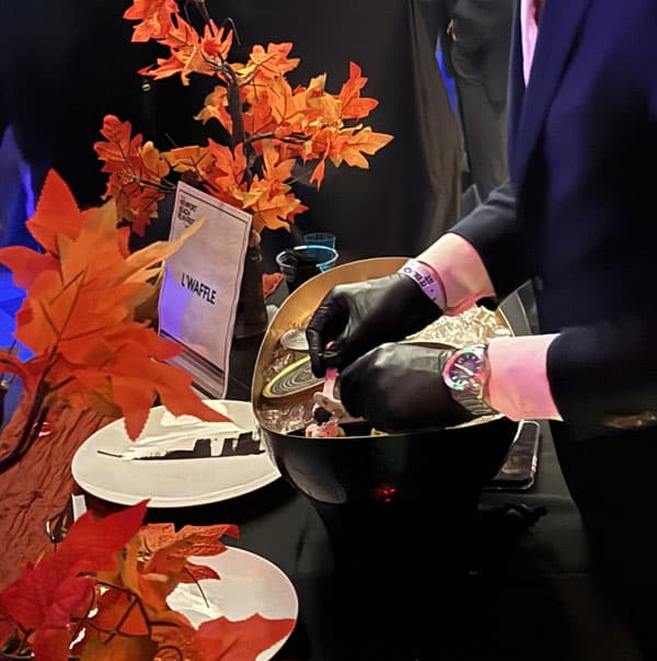 Catering waffle presentation 2